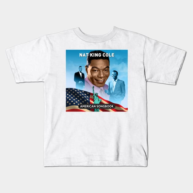 Nat King Cole - American Songbook Kids T-Shirt by PLAYDIGITAL2020